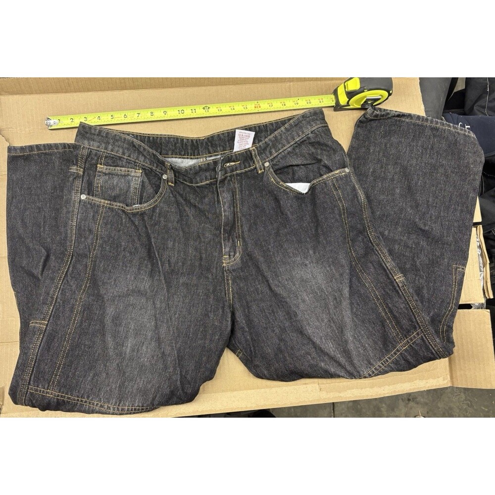 Rider Protec Jeans Double Knee Inner Padding Men's Dark Wash Motorcycle Jeans